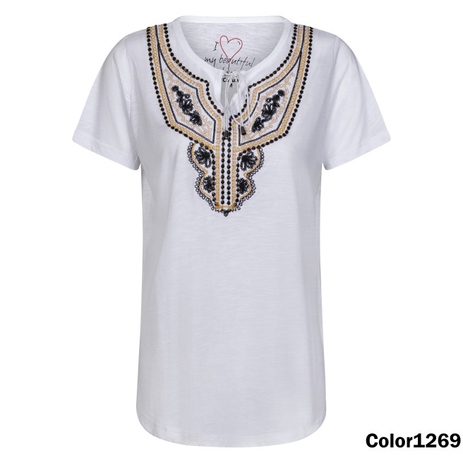 Ladies Embroidery T-Shirt